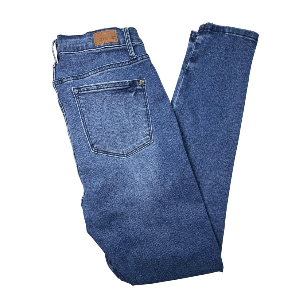 Judy Blue Skinny Fit Jeans Med Wash High Rise Denim JB88615 MD-CO Size 9/29 L29 - Picture 2 of 4